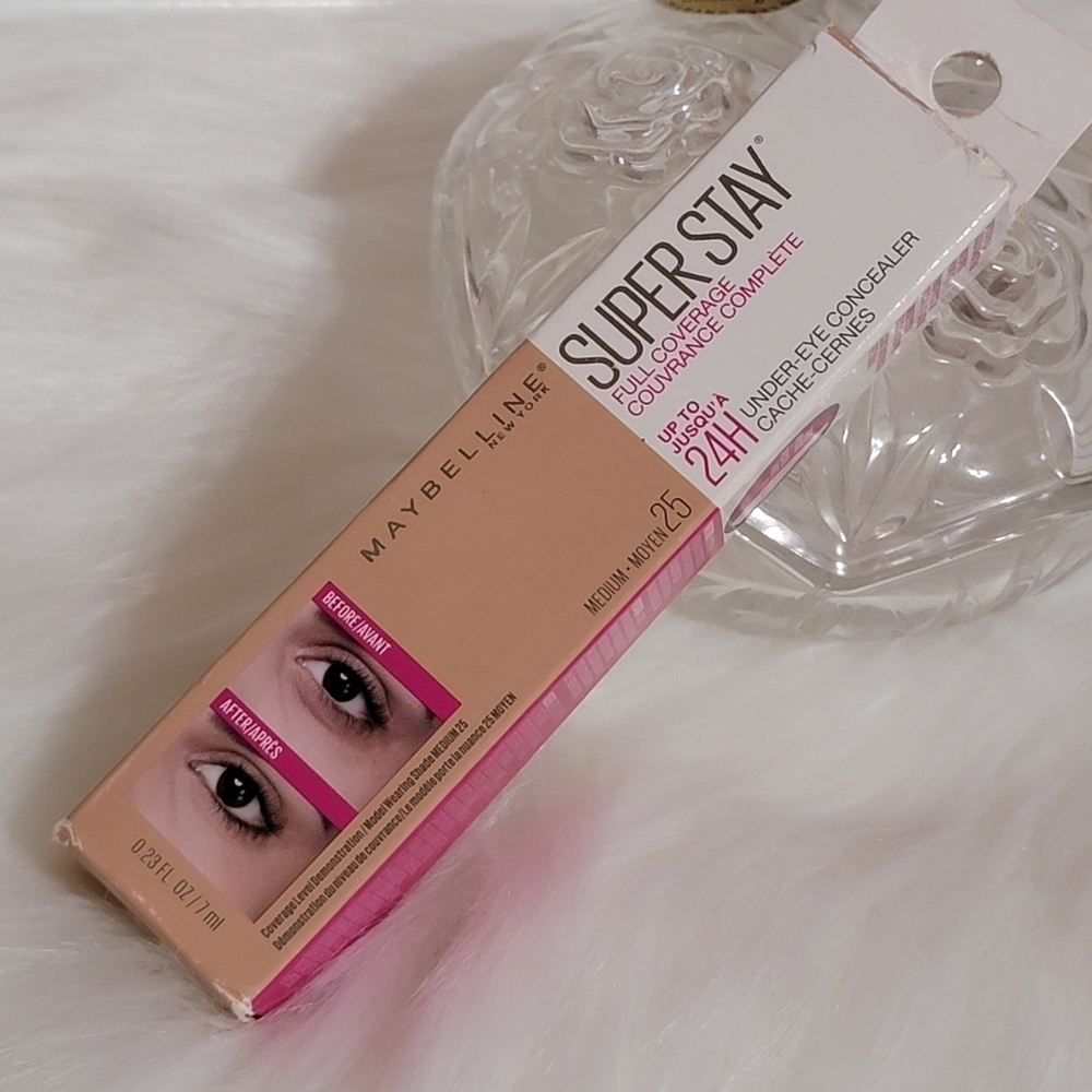 Maybelline Super Stay Full Coverage 24 Hour Under Eye Concealer .23 FL OZ.